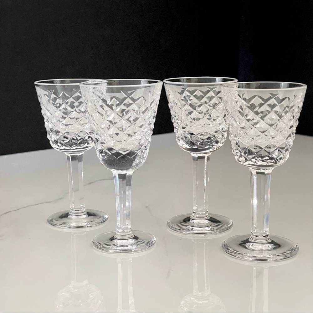 SET of 4 Alana Liqueur 3.5" Glasses by Waterford Crystal